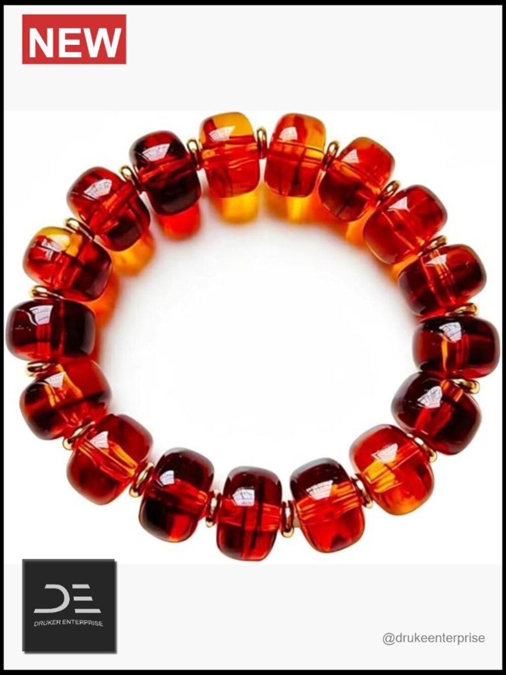 Chunky Beaded Bracelet Elastic Stretch Adjustable Summer Jewelry